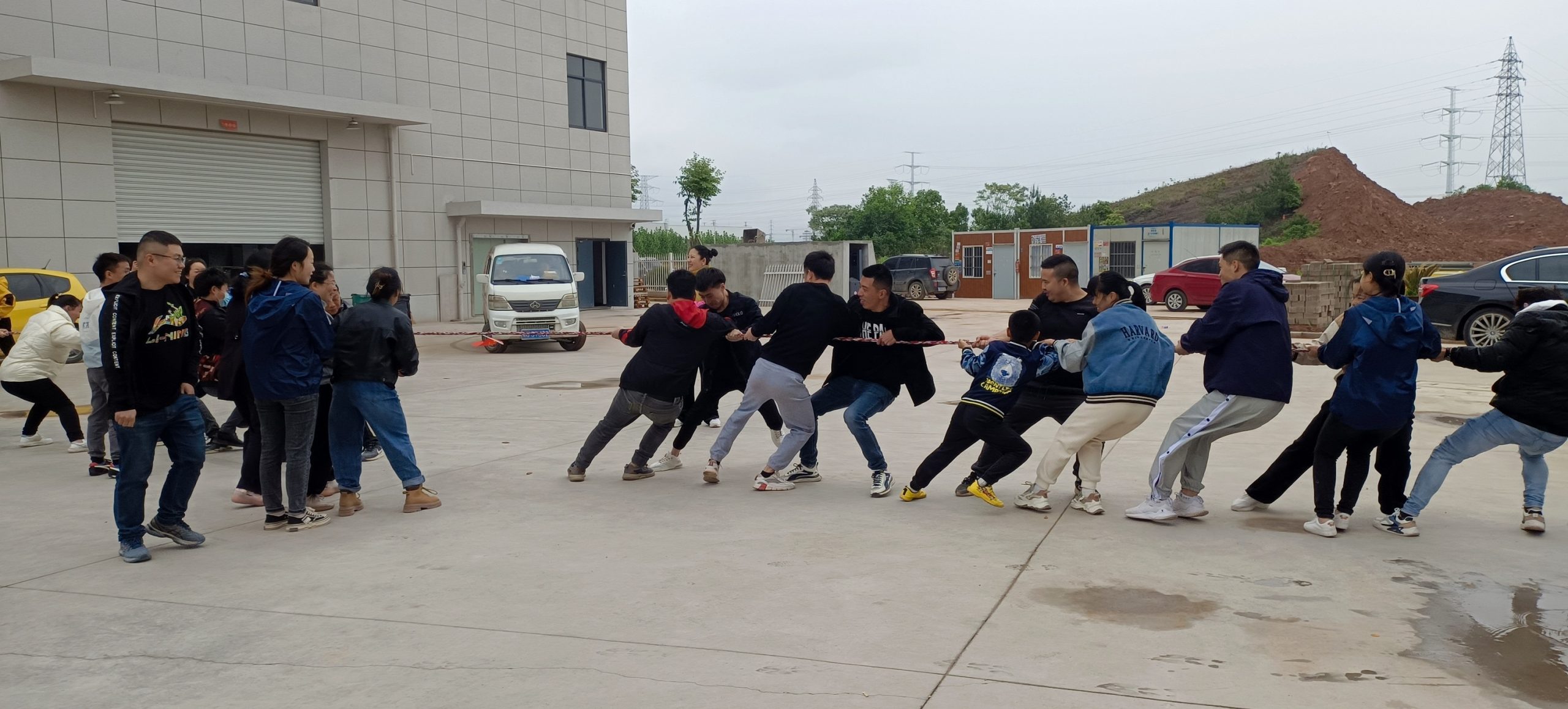 我司举办了五一烧烤活动